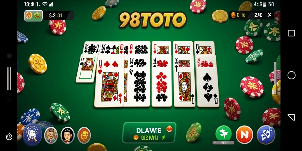 Tampilan gameplay seru dan interaktif 98TOTO di layar.