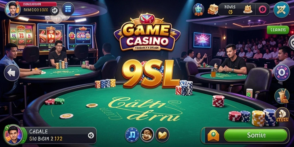 Tampilan gameplay Live Casino yang mendebarkan di 9SL.