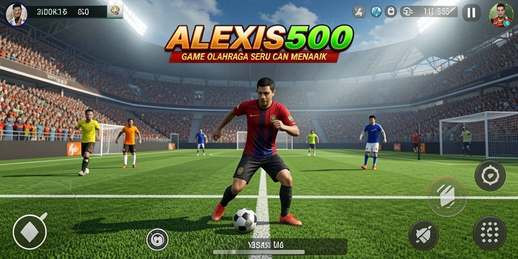 Tampilan screenshot menampilkan keseruan dalam permainan olahraga ALEXIS500.