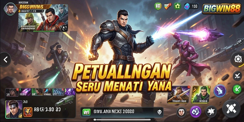Tampilan screenshot utama BIGWIN88 menampilkan momen aksi intens dalam permainan.