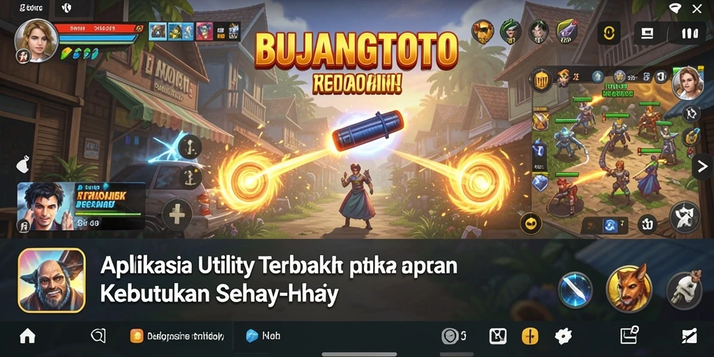 Tampilan utama BUJANGTOTO dengan fitur-fitur Utility yang bermanfaat.