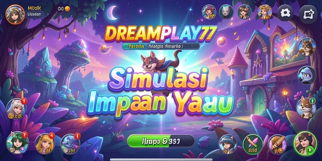 Menggambarkan gameplay DREAMPLAY77 yang menarik dan kreatif.