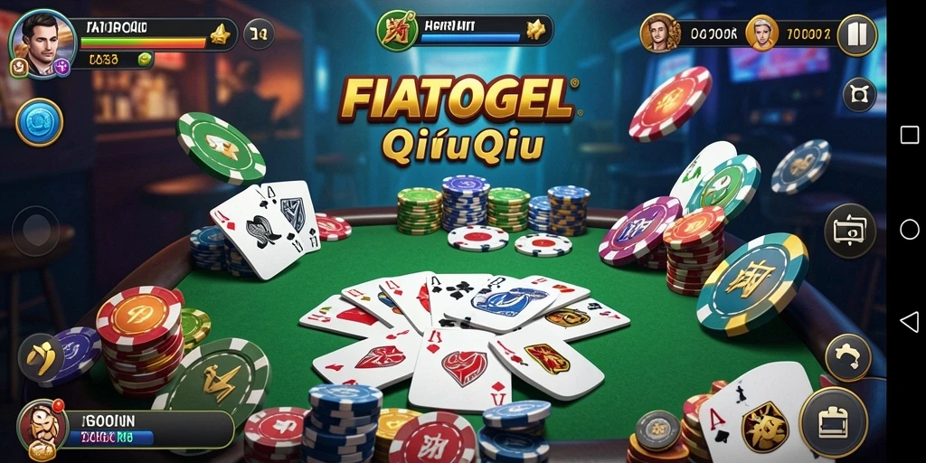 Tampilan menarik gameplay QiuQiu di FIATOGEL.