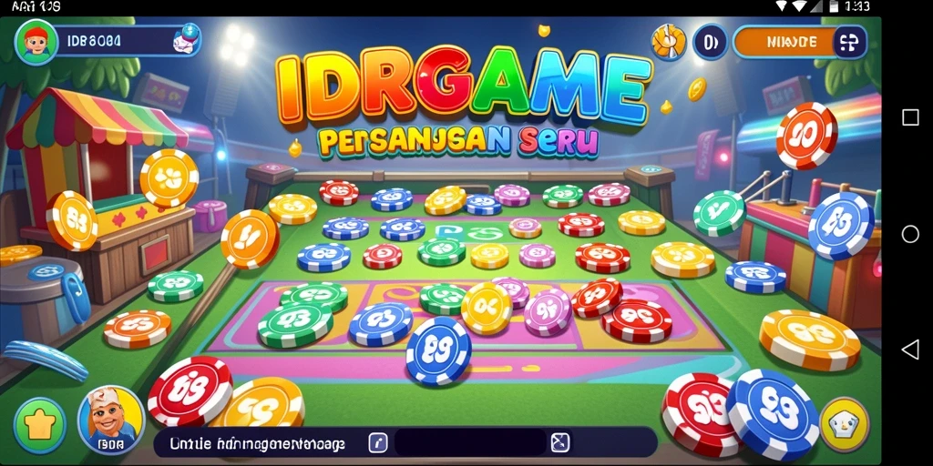 Tampilan gameplay menarik dari IDRGAME yang penuh warna.