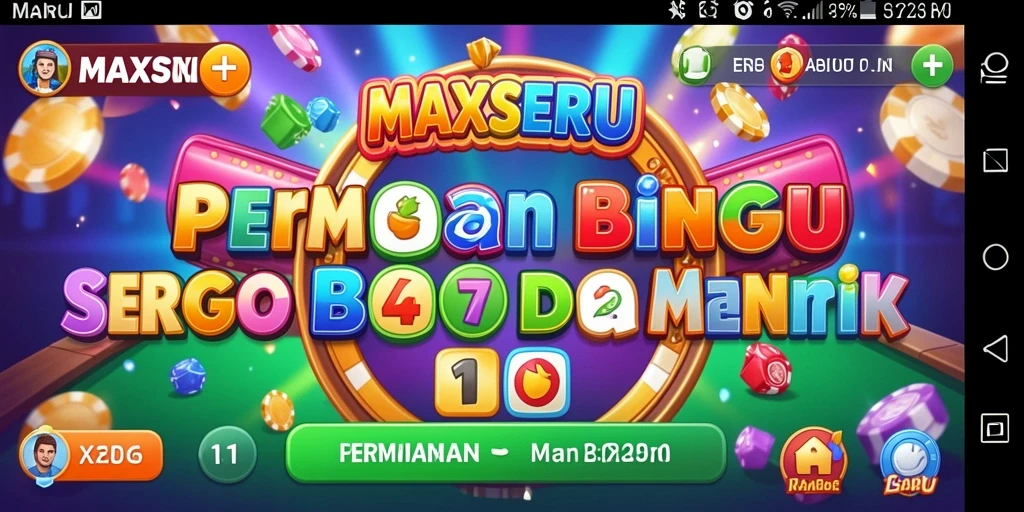Tampilan gameplay Bingo yang seru dan interaktif di MAXSERU.