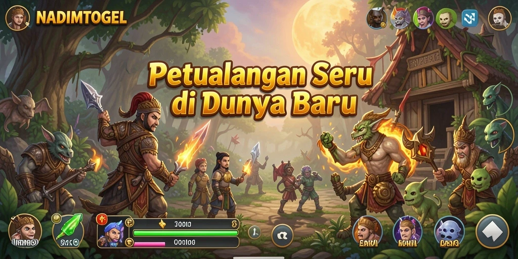 Tampilan gameplay seru di NADIMTOGEL dengan petualangan mendebarkan.