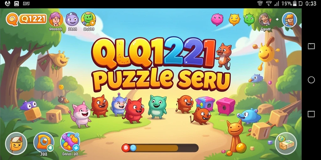 Screenshot menunjukkan gameplay seru dan menantang di QQ1221.