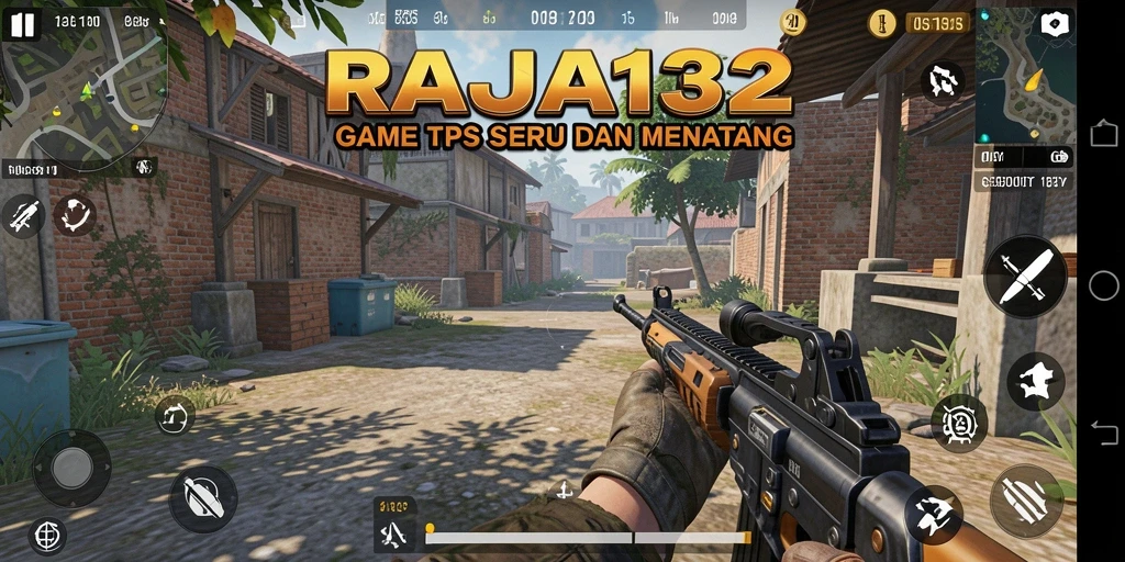 Tampilan gameplay seru dari RAJA132 di medan pertempuran yang dinamis.