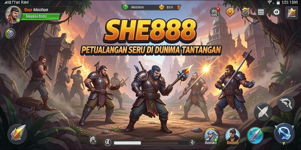 Tampilan gameplay SHE888 yang penuh aksi dan eksplorasi.